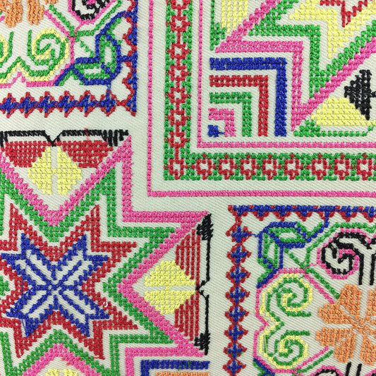 Needlepoint Tassel Pillow Cover